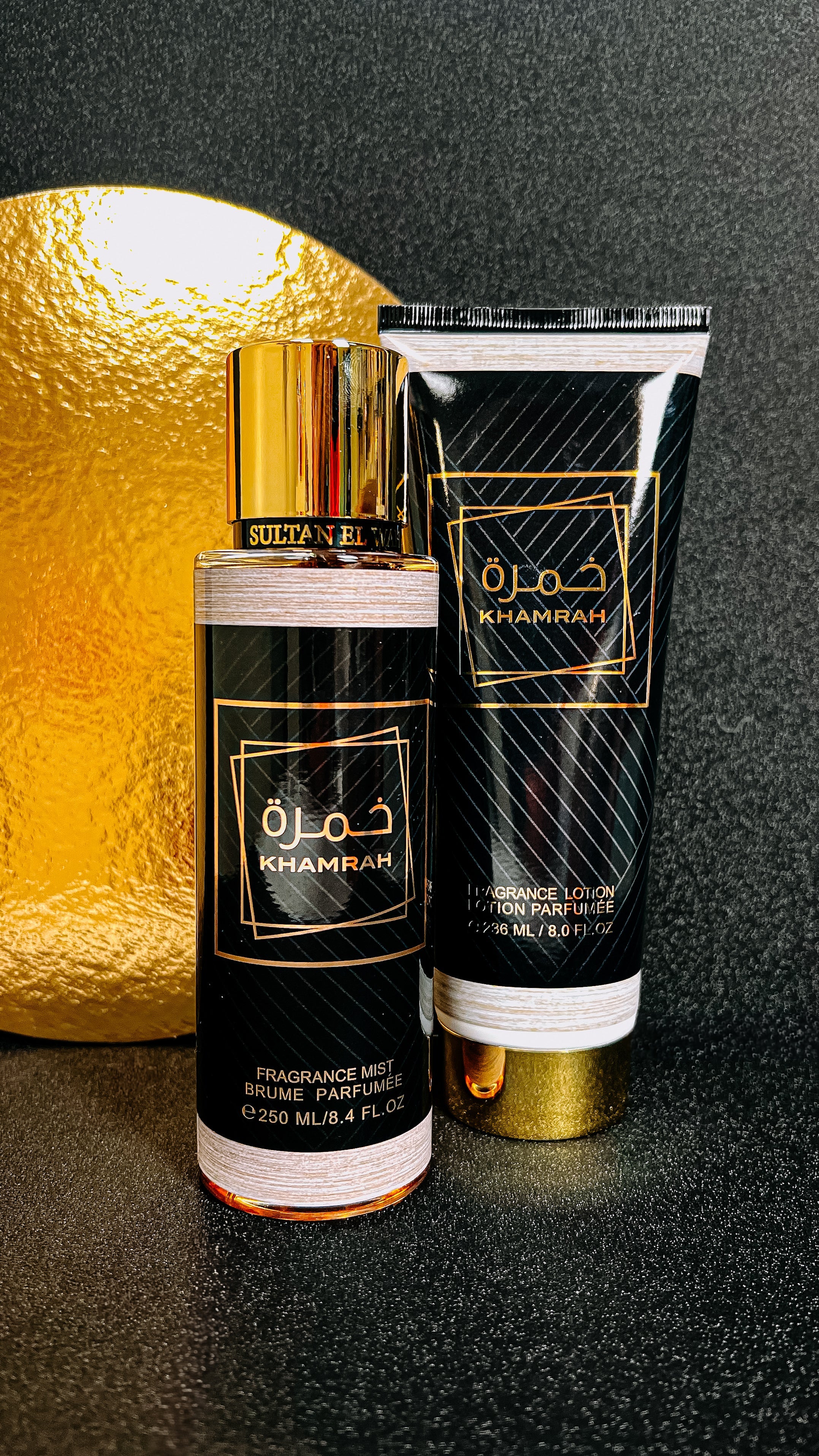 Brume et crème corps Khamrah |Coffret