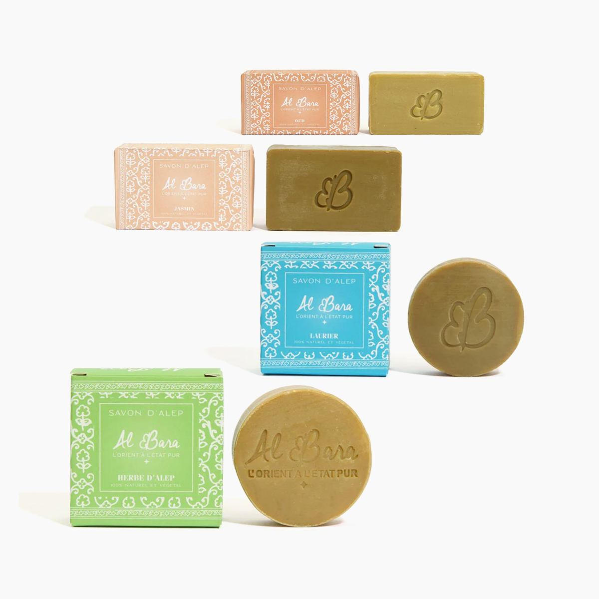 Pack de 4 Savons d’Alep | Al Bara